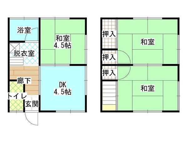 東中津駅 徒歩40分 1階の物件間取画像